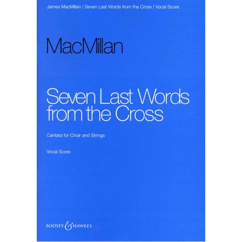 Seven Last Words From The Cross Vocal Score