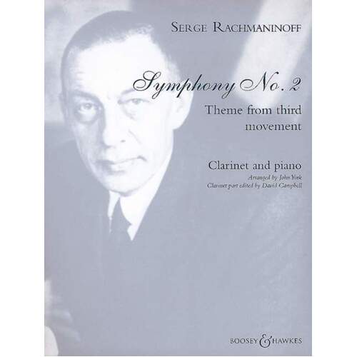 Theme Symph No2 Cl/Piano Book