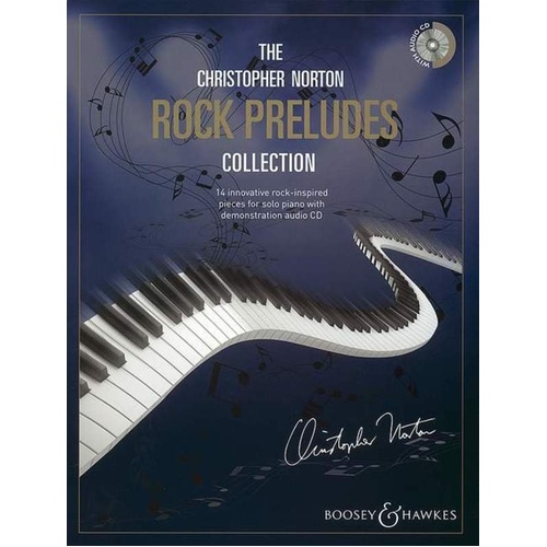 Rock Preludes Collection BK/CD by Christopher Norton - 50 Pages, Piano, Intermediate to Advanced Level, Includes Play-Along CD