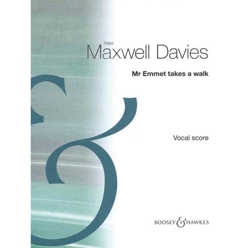 Mr Emmet Takes A Walk Vocal Score