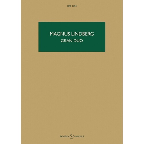 Lindberg - Gran Duo Study Score (Softcover Book)