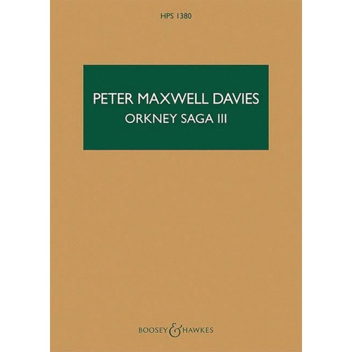 Orkney Saga Iii Study Score