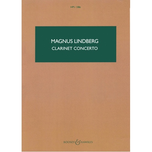 Clarinet Concerto Study Score Hps1386 Book