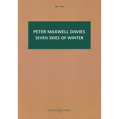 Seven Skies Of Winter Study Score Book