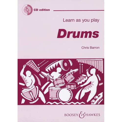 Learn As You Play Drums Book with CD by Christine Barron