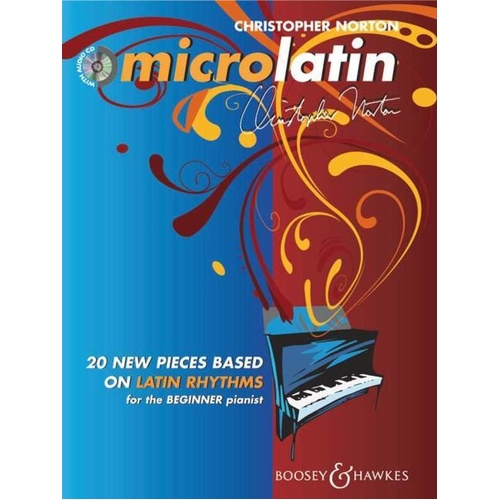 Microlatin: 20 Beginner Pieces for Piano by Christopher Norton with Backing CD, 36 Pages