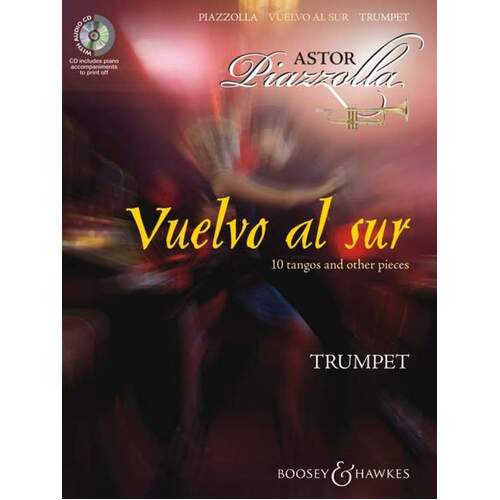 Vuelvo Al Sur 10 Tangos For Trumpet Softcover Book/CD