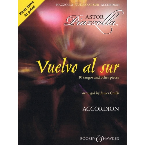 Vuelvo Al Sur 10 Tangos For Accordion Book Book