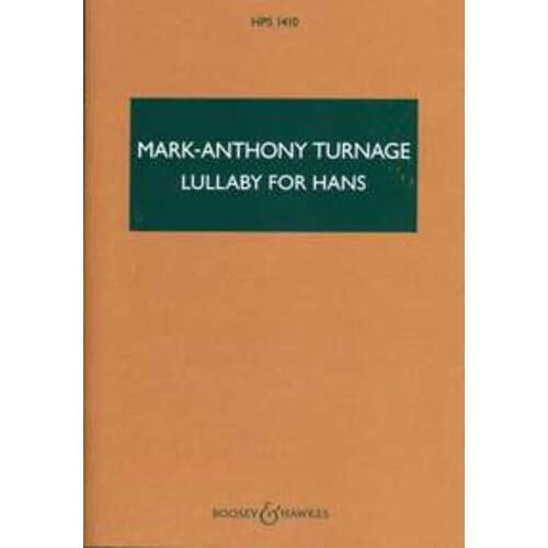 Lullaby For Hans String Orch Study Sc Hps1410 Book