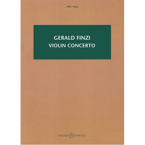 Violin Concerto Study Score Book