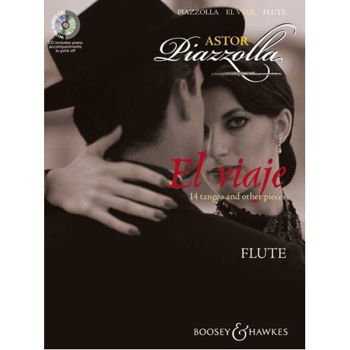 El Viaje: 14 Piazzolla Tangos for Flute & Piano with CD