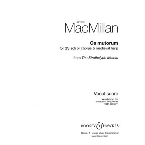 Os Mutorum From The Strathclyde Motets 2 Sop And