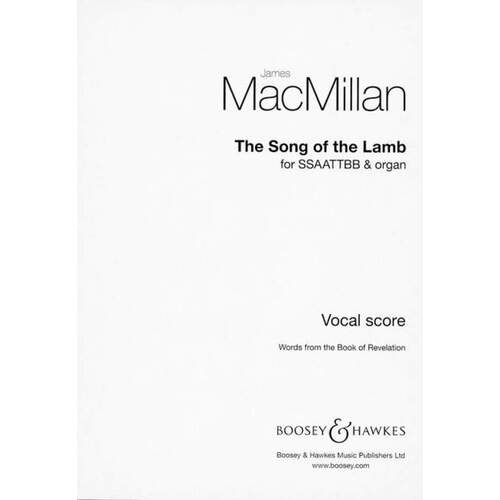 Song Of The Lamb Mixed Choir And Organ