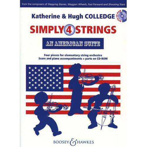 An American Suite Simply 4 Strings Sc/CD-Rom (Music Score/Parts/CD-Rom) Book