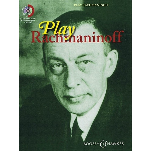 Play Rachmaninoff for Alto Saxophone and Piano Book with CD