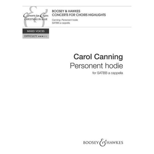 Personent Hodie SATBB A Cappella