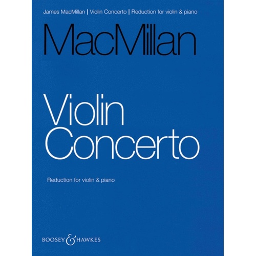 Macmillian - Violin Concerto Violin/Piano (Softcover Book)