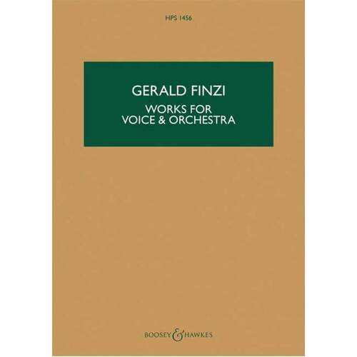 Works For Voice And Orchestra Study Score