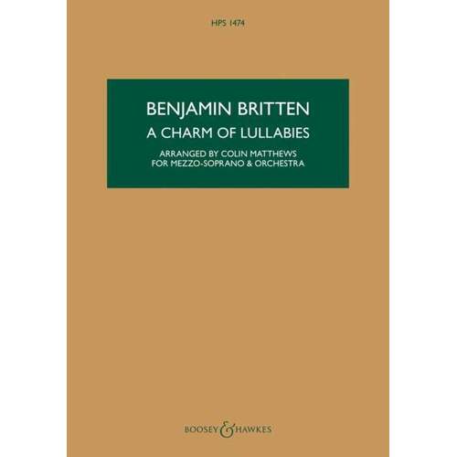 Charm Of Lullabies Op 41 Mezzo Sop/Orch Study Sc