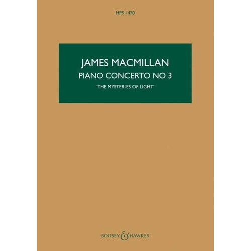 Piano Concerto No 3 Study Score Book