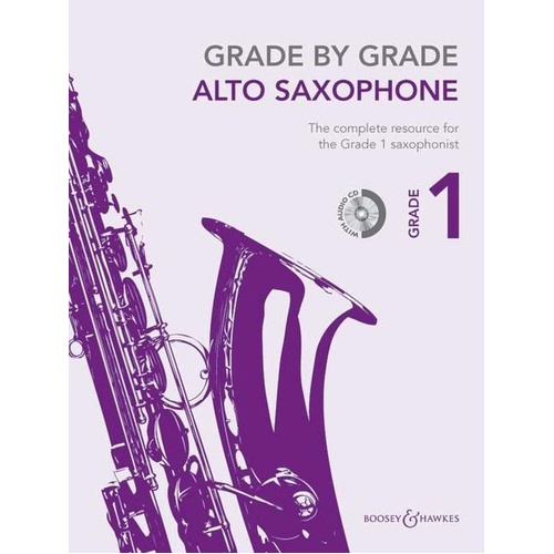 Grade By Grade Alto Saxophone Grade 1 BK/CD