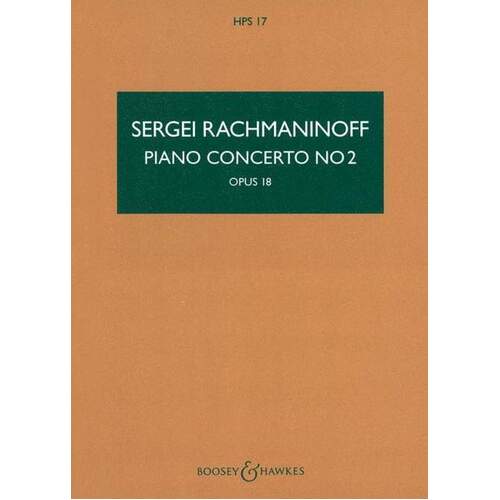 Piano Concerto No 2 C Min Op 18 Study Score (Softcover Book)
