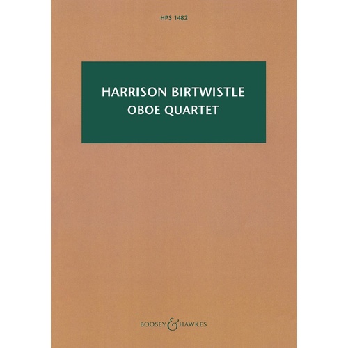 Oboe Quartet Study Score Book