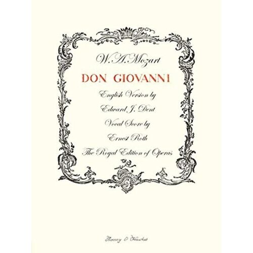 Don Giovanni Vocal Score Eng/Ita (Softcover Book)