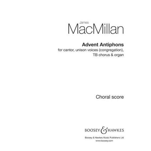 Advent Antiphons Cantor/Unison/ TB Choral Score