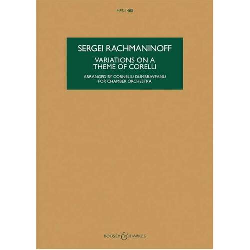 Variations On A Theme Of Corelli Op 42 Study Sco