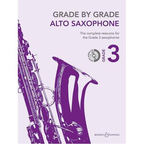 Grade By Grade Alto Saxophone Gr 3 Softcover Book/CD