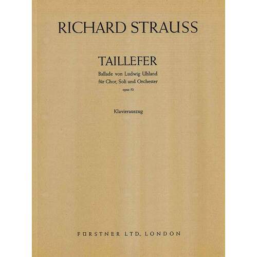Taillefer Op 52 Vocal Score