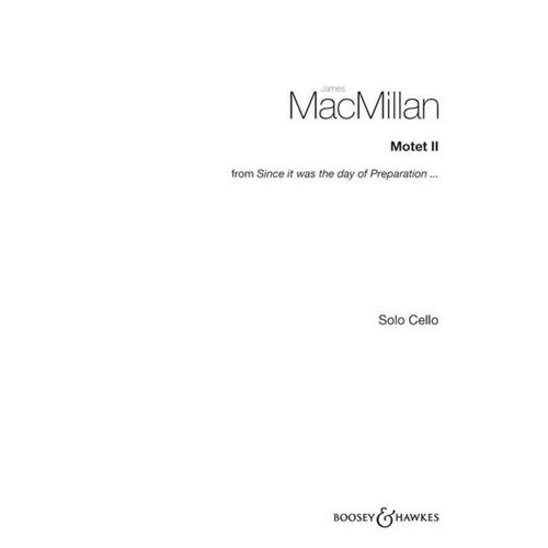 Motet Ii Cello Solo From Since It Was The Day Of Book