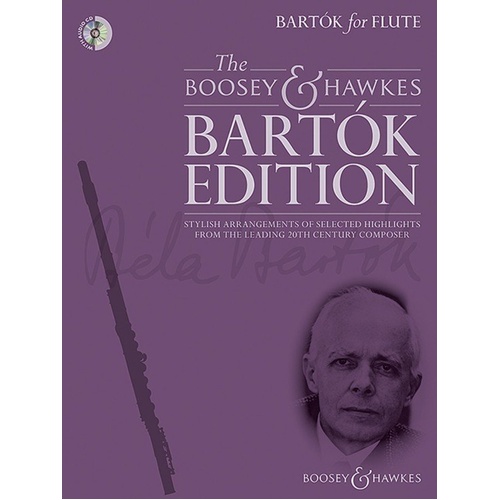 Bartok for Flute BK/CD by Hywel Davies - Boosey & Hawkes, 44 pages, includes audio CD with demo and backing tracks