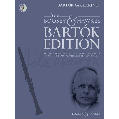 Bartok for Clarinet BK/CD by Boosey & Hawkes, Arranged by Hywel Davies, 44 Pages, Includes Audio CD