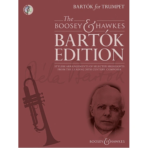 Bartok for Trumpet BK/CD by Boosey & Hawkes, arranged by Hywel Davies, 44 pages, includes audio CD with demonstration and backing tracks.