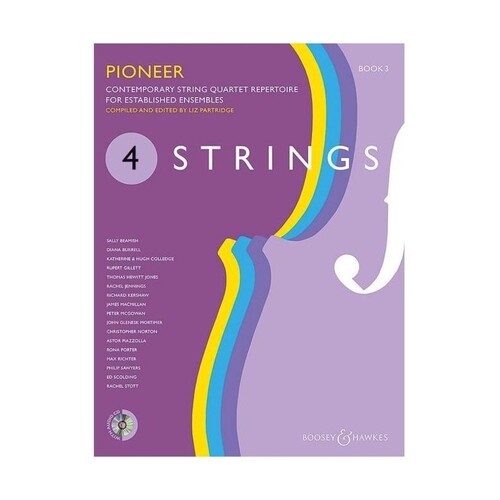 4 Strings - Pioneer Book 3 String Quartet Score/CD (Music Score/CD) Book
