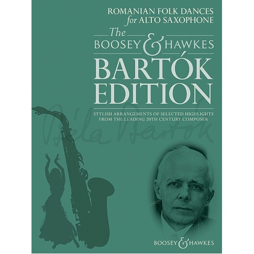 Romanian Folk Dances for Alto Saxophone by Bela Bartok, arranged by Hywel Davies, Boosey & Hawkes, 28 pages