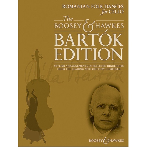 Romanian Folk Dances for Cello by Bela Bartok, arranged by Hywel Davies, Boosey & Hawkes, 28 pages