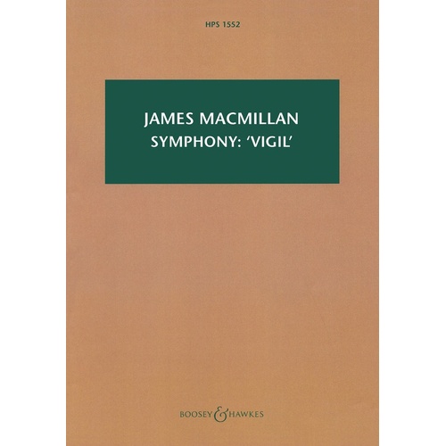 Macmillian - Symphony Vigil Study Score Book
