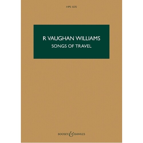Vaughan Williams - Songs Of Travel Study Score Book