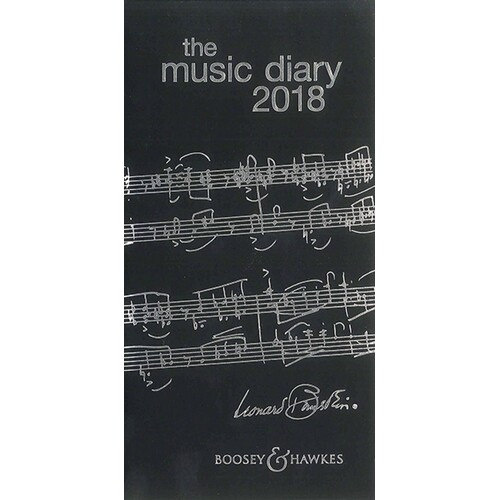 Boosey And Hawkes Music Diary 2018 Black (Softcover Book)
