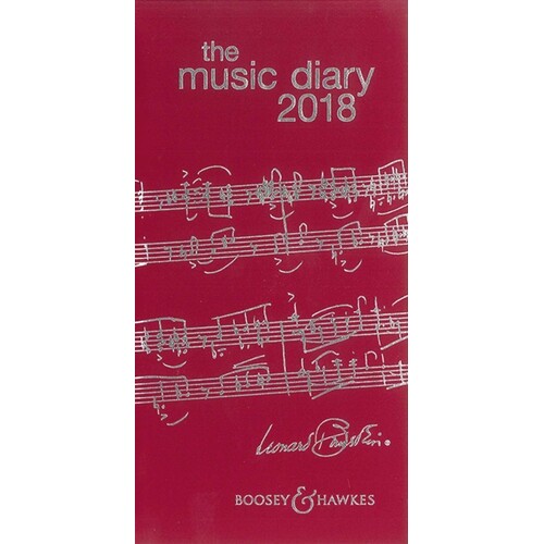 Boosey And Hawkes Music Diary 2018 Red (Softcover Book)