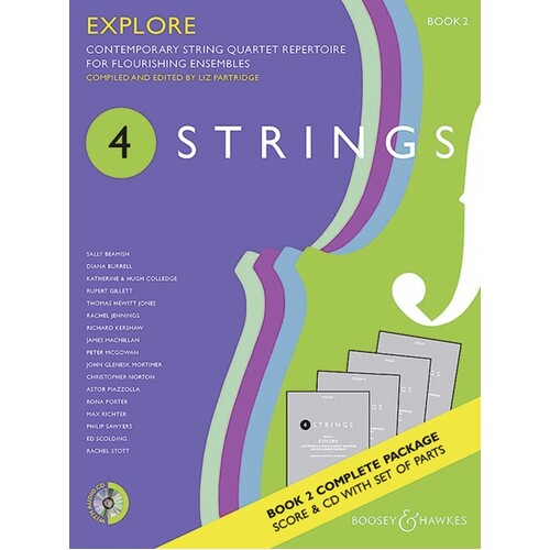 4 Strings - Explore Book 2 String Quartet Score/Parts/CD (Music Score/Parts/CD) Book