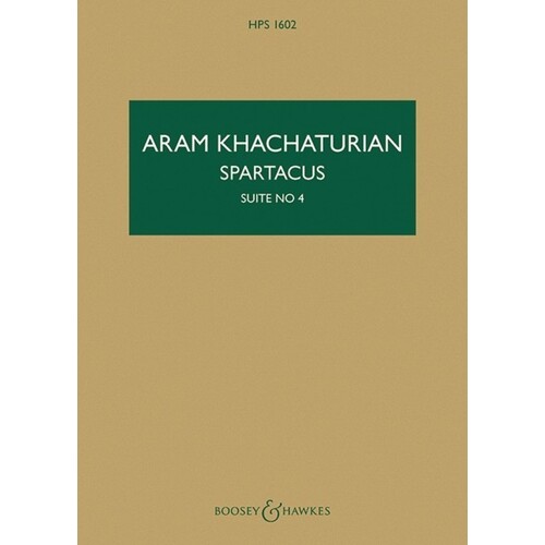 Khachaturian - Spartacus Suite No 4 Study Score Book