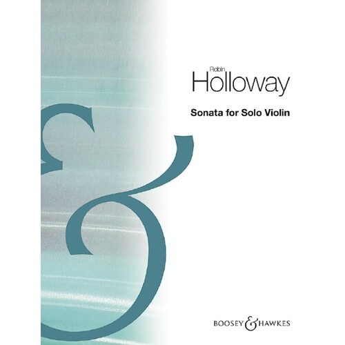Holloway - Sonata For Solo Violin Op 47 (Softcover Book)