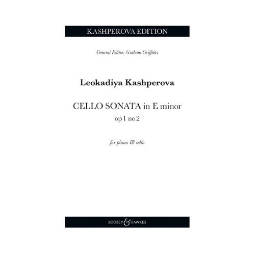 Kashperova - Cello Sonata E Minor Op 1 No 2 Cello/Piano Softcover Book (Cello)