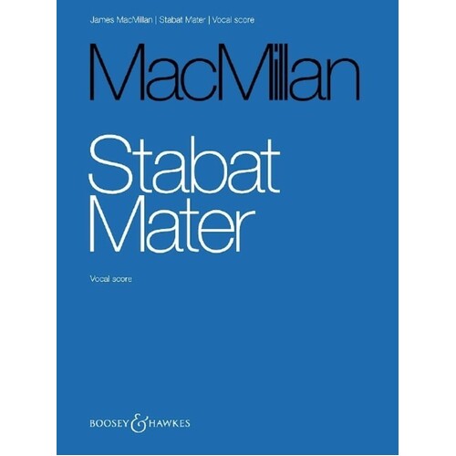 Macmillan - Stabat Mater Vocal Score (Softcover Book)
