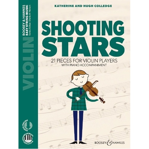 Shooting Stars - Violin (New Edition) by Hugh & Katherine Colledge, Boosey & Hawkes, Easy String Music Series, 60 pages.