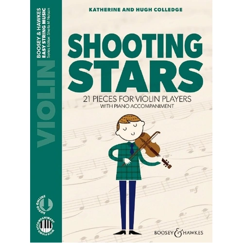 Shooting Stars - Violin (New Edition) by Boosey & Hawkes, Easy String Music Series, 60 Pages, Composers: Hugh & Katherine Colledge
